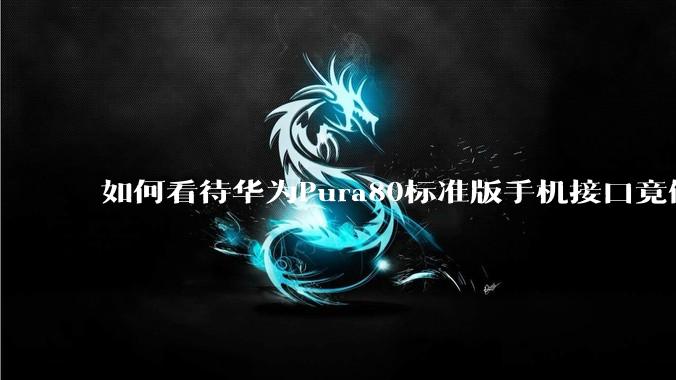 如何看待华为Pura80标准版手机接口竟倒退成USB 2.0？要是也烧了WIFI是不是不好备份数据？