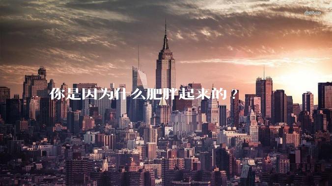 你是因为什么肥胖起来的?